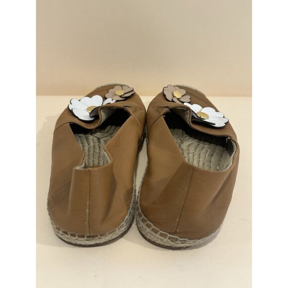 Michael Kors Brown Leather Daisy Flats Size 9.5 - Picture 8 of 12